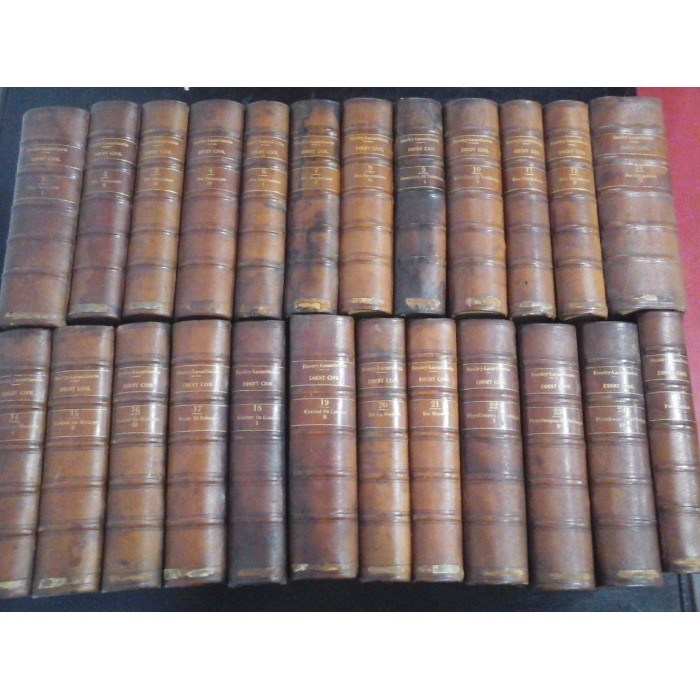 TRAITE THEORIQUE ET PRATIQUE DE DROIT CIVIL - G. BAUDRY- LACANTINERIE -1899 - 1905 - 24 volume 